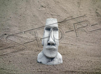 Garden decoration Moai terrace stone figures figure decorative statue